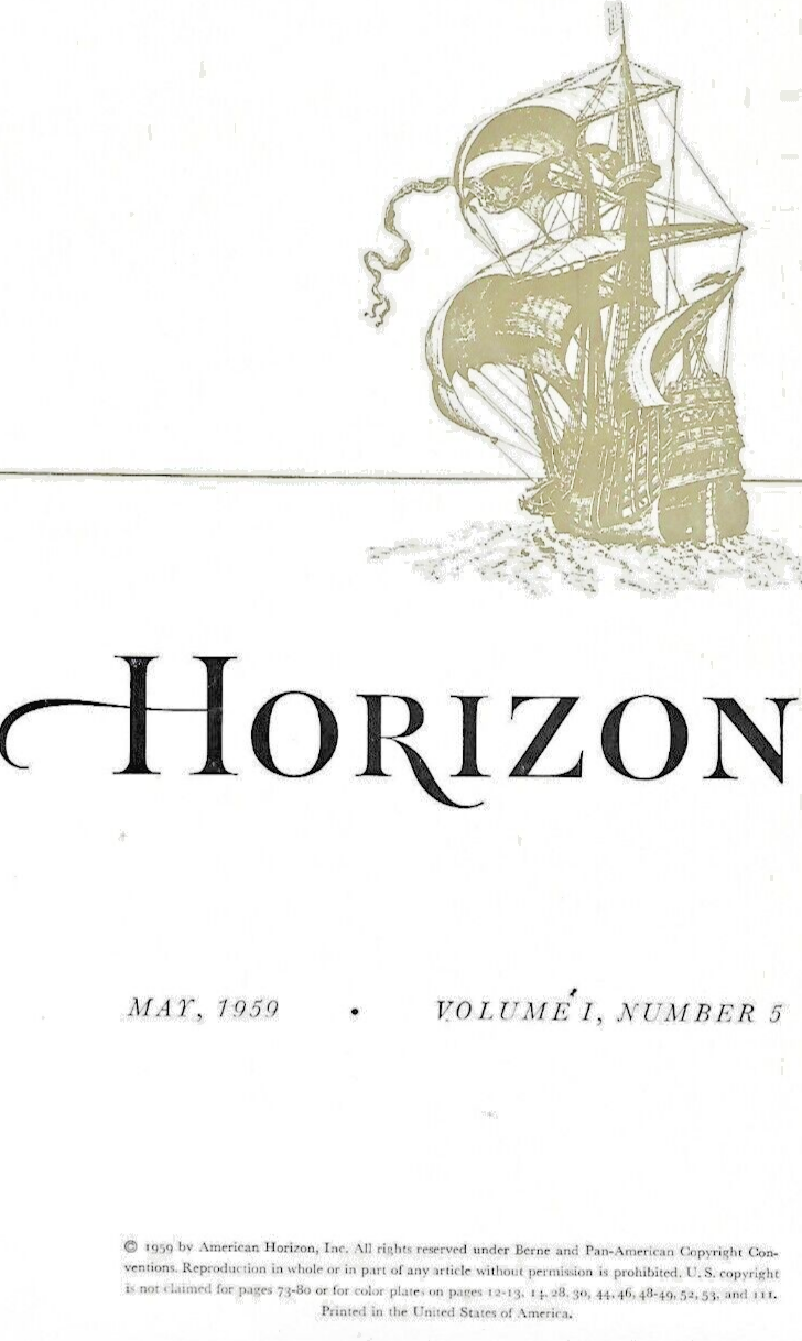 3-HORIZON MAGAZINES H/C 1959 (See Sellers Description)  VG to Like New    B-23