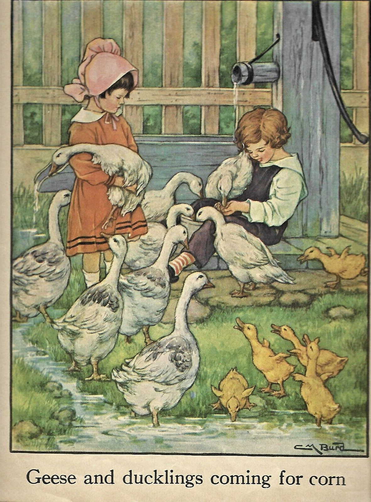 A Child's Garden of Verses Saalfied #935 Vintage Cover w 12 pages C.M. Burd B7