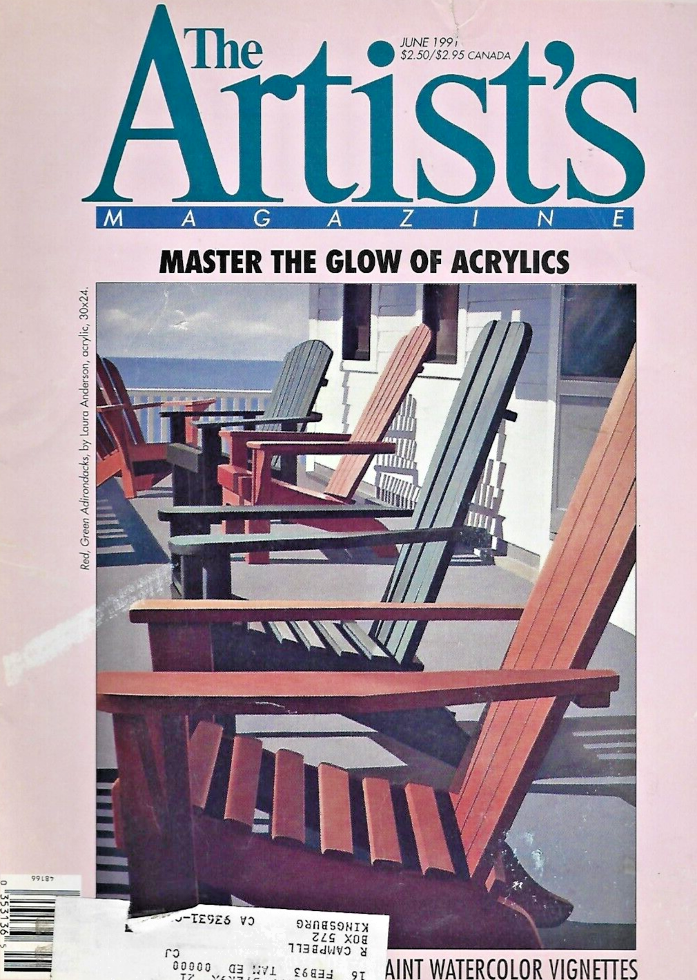 THE ARTIST'S MAGAZINE "10"1991 Magazines ( See Issues Below)   VG  B20