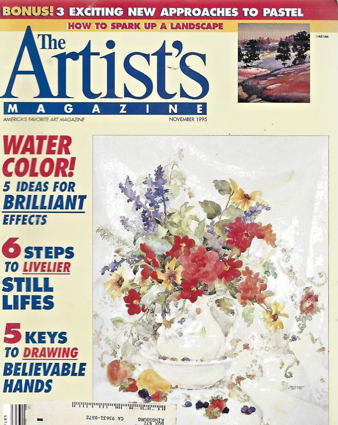 9- ARTIST'S MAGAZINES 1995 "JAN-FEB-MARCH-APRIL-MAY-JUNE-AUG-NOV-DEC          B3