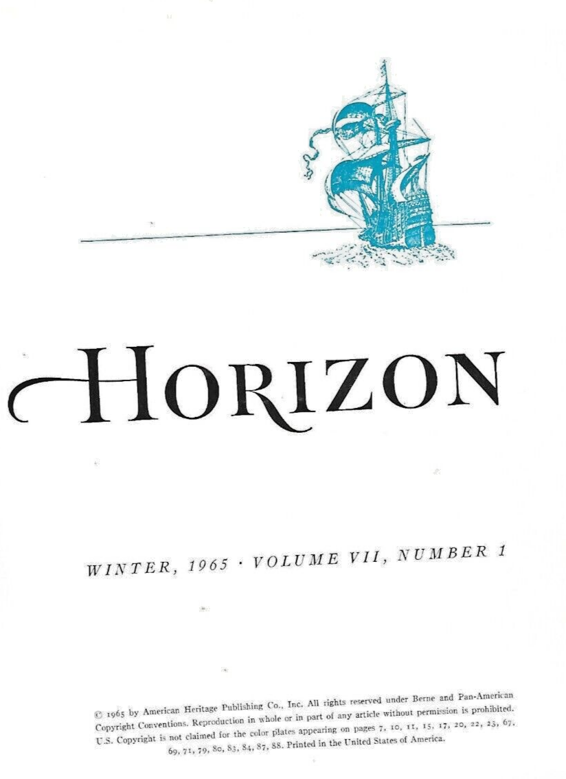 HORIZON MAGAZINE -SPRING 1965--WINTER 1965 -- SPRING 1966 and SUMMER 1966   B-13
