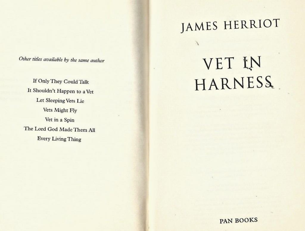 Vet in Harness by James Herriot (2006, Trade Paperback,            B-3
