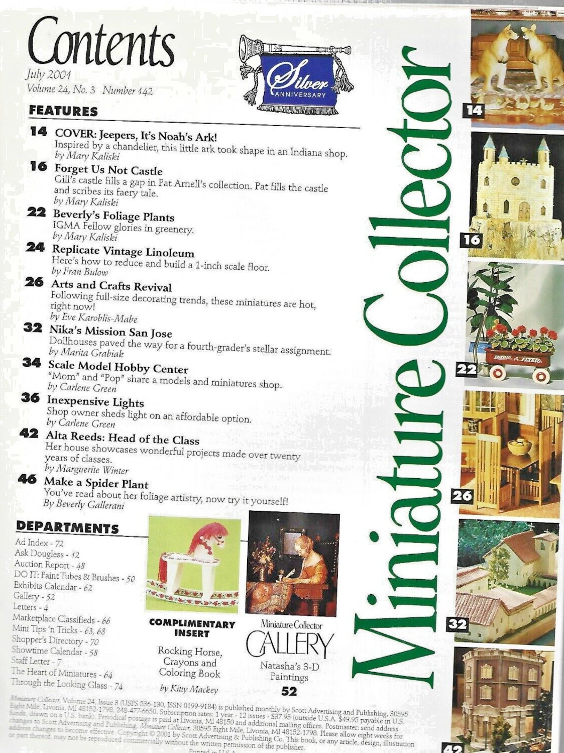 Miniature Collectors Magazine "July 2004" Good Condition B-27