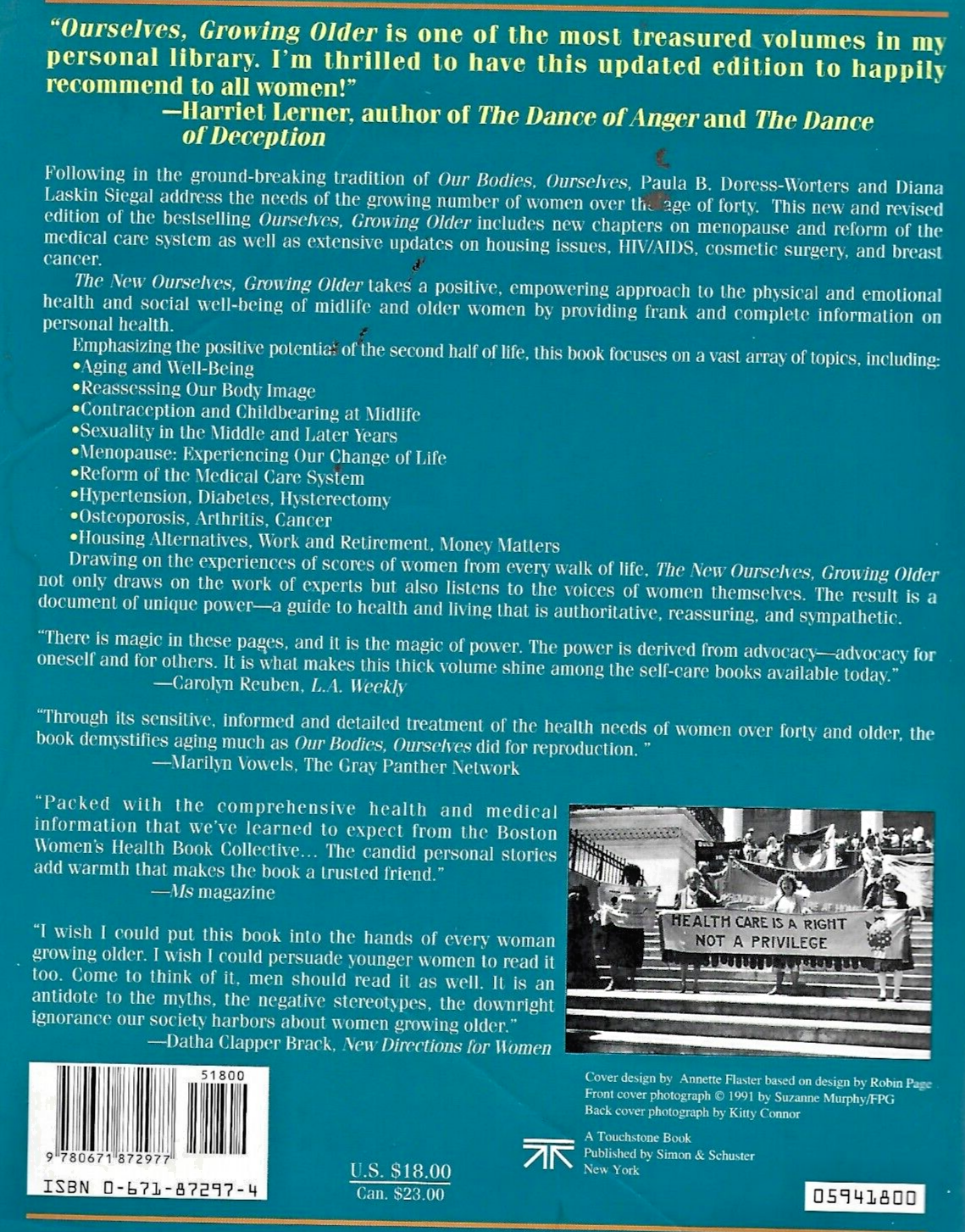 OURSELVES GROWING OLDER BY DIANA SIEGAL, 1987 HC                             B-4