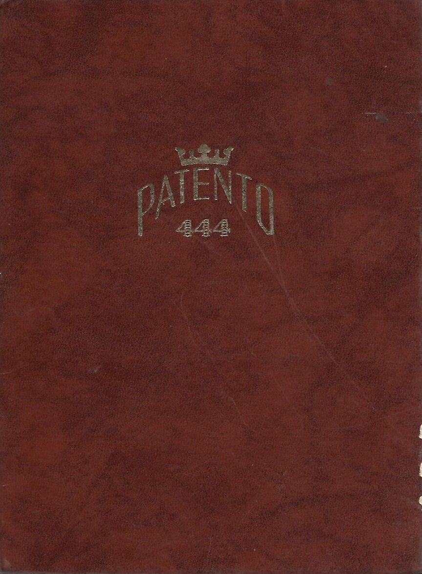 PATENTO 444 Leather Covered Stamp Book VG B-17