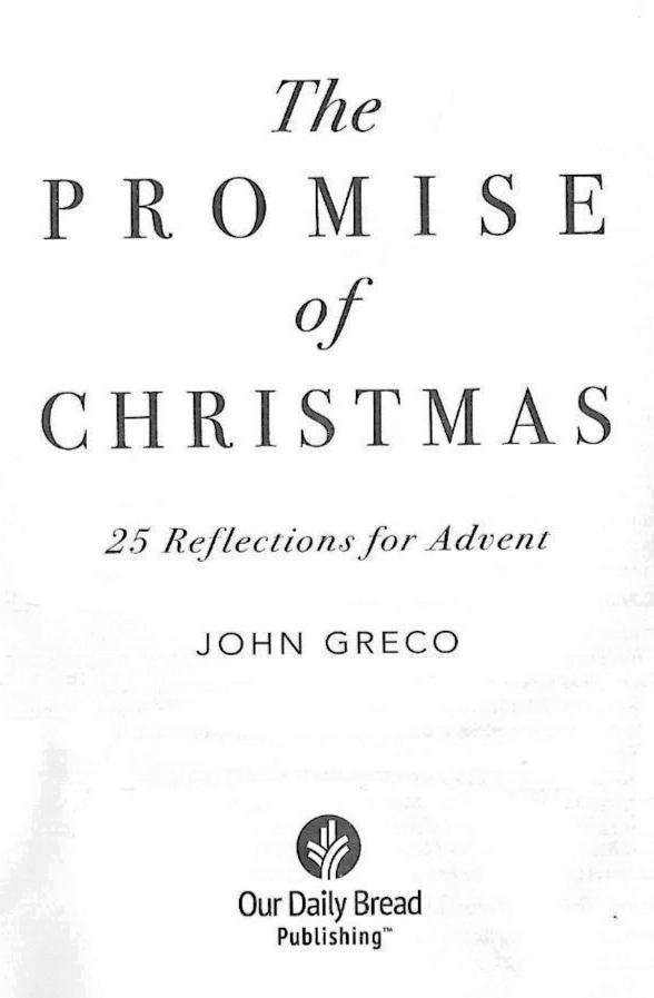 The Promise of Christmas 2021 PB by John Greco "Good"                       B-28