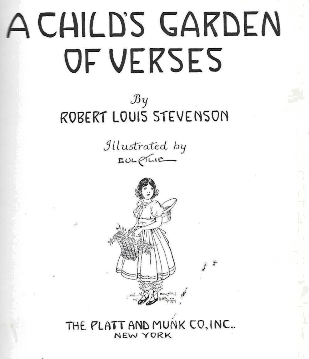 A Child’s Garden of Verses Robert Louis Stevenson HC                         B-2