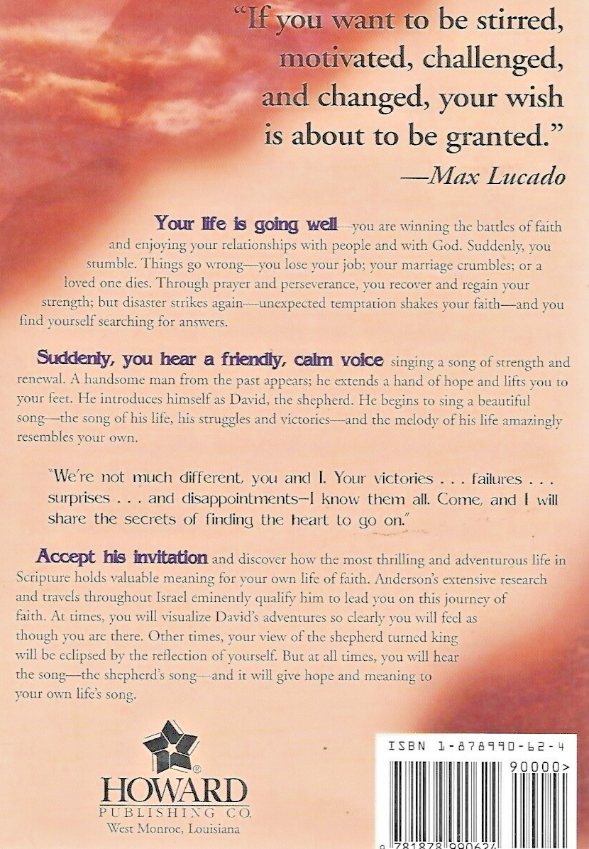 THE SHEPHERD'S SONG by Dr. Lynn Anderson 1996 H/C                           B-14