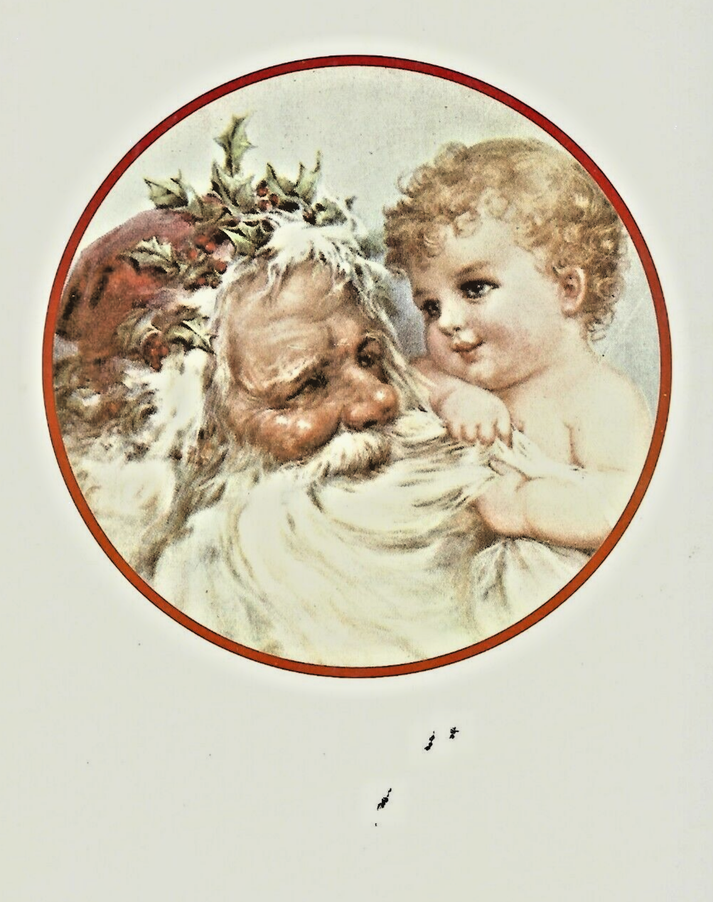 40 Antique Postcards of Santa Claus 1986 PB B-1
