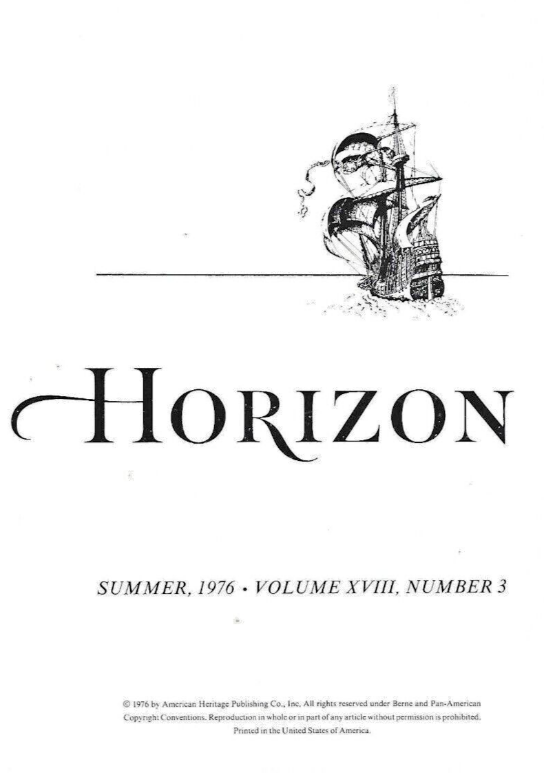 5- HORIZON MAGAZINES H/C 1972/1976 SEE DETAILS SELLERS DESCRIPTION          B-13