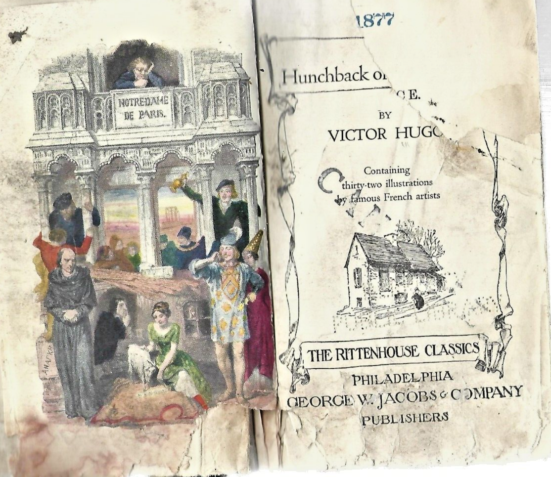 Hunchback of Notre Dame by Victor Hugo 1888 H/C                     BOX # 5