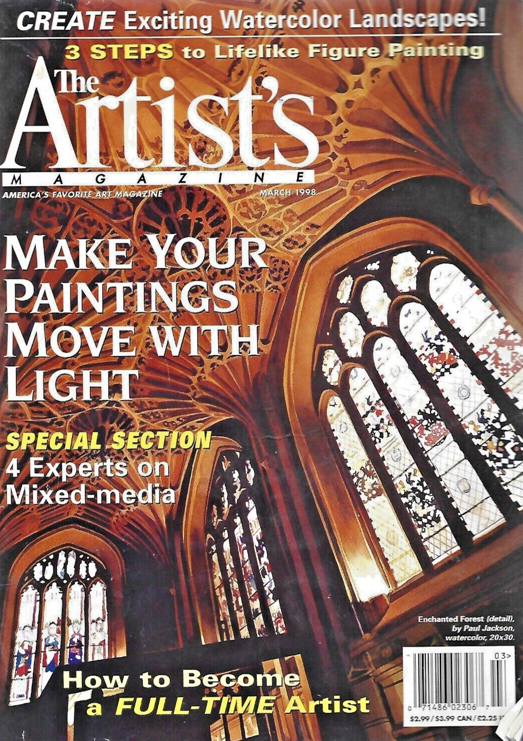 6-THE ARTIST'S MAGAZINES"  FEB 98- MARCH 98- APRIL 98- JUNE 98- AUG 98- OCT  B13