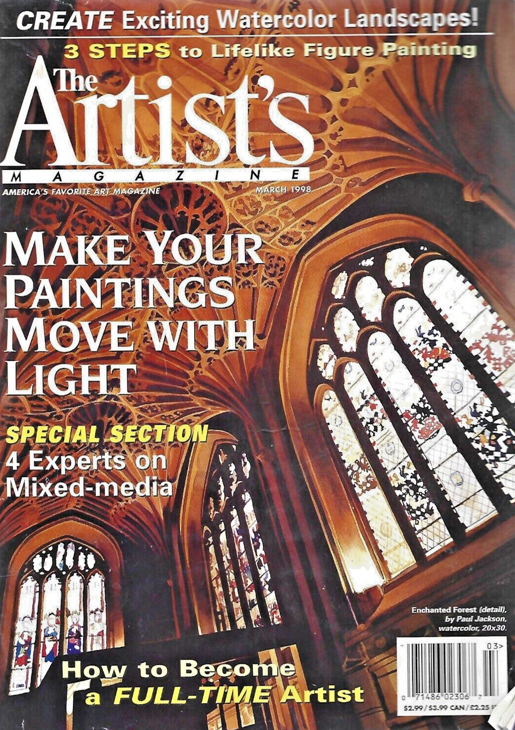 6-THE ARTIST'S MAGAZINES"  FEB 98- MARCH 98- APRIL 98- JUNE 98- AUG 98- OCT  B13