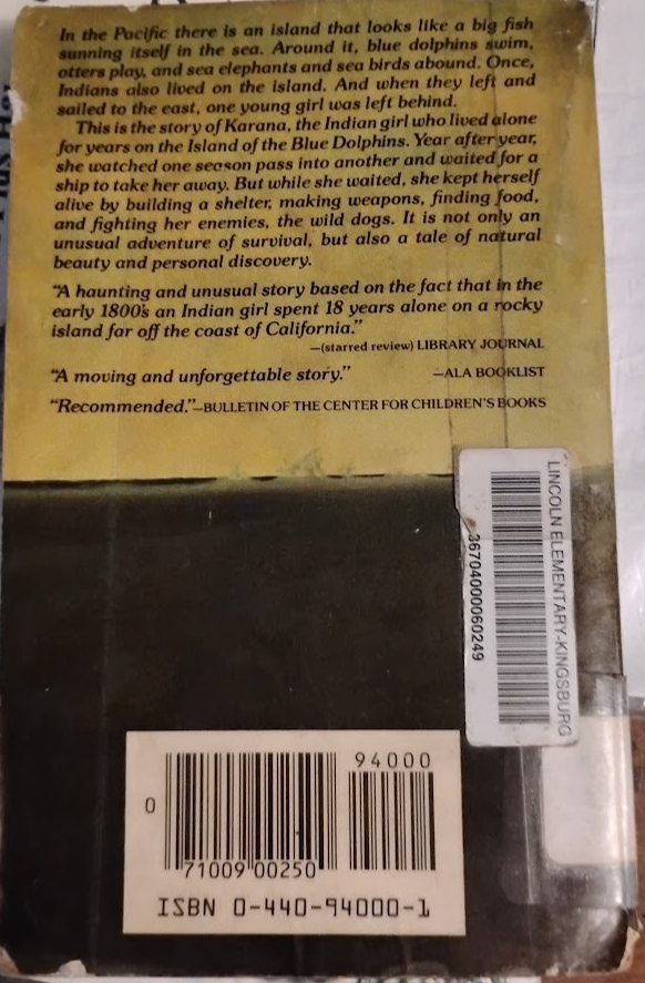 Island of the Blue Dolphins by Scott O'Dell (1960, Trade Paperback)  b33