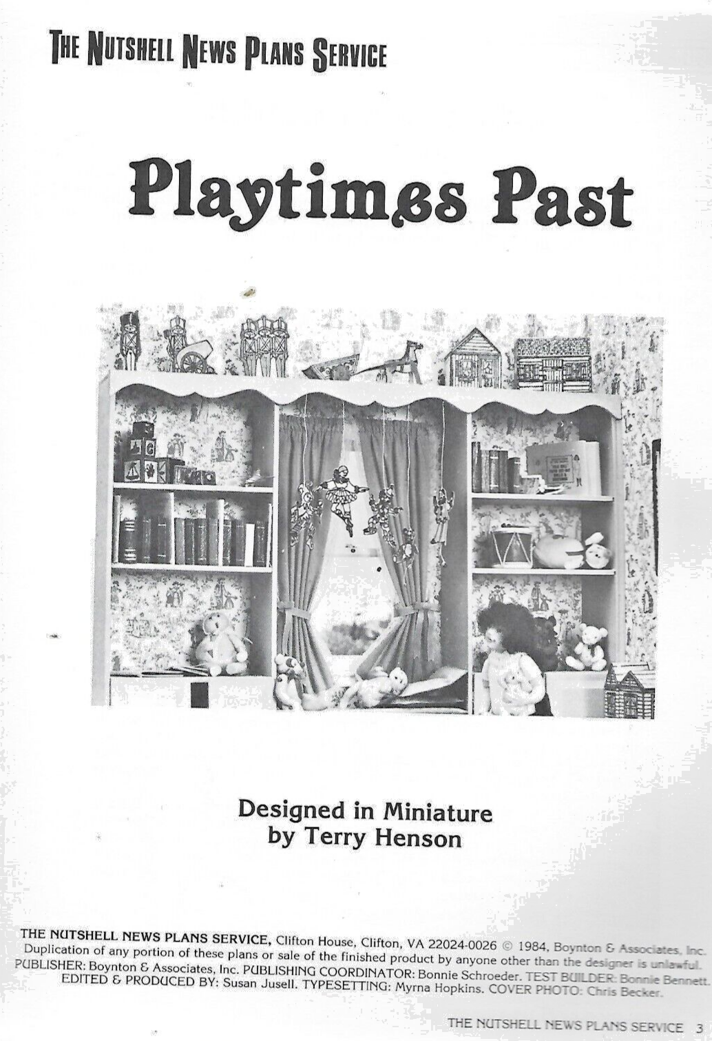 PLAYTIMES PAST 1984 by Terry Henson Paperback             "Very Good"       B-18