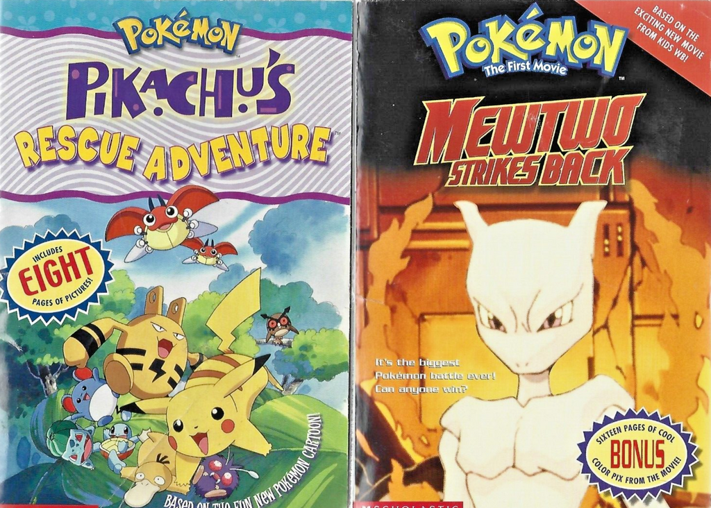 2- Pokemon Books by Trcey West 2000 P/B VG B-17