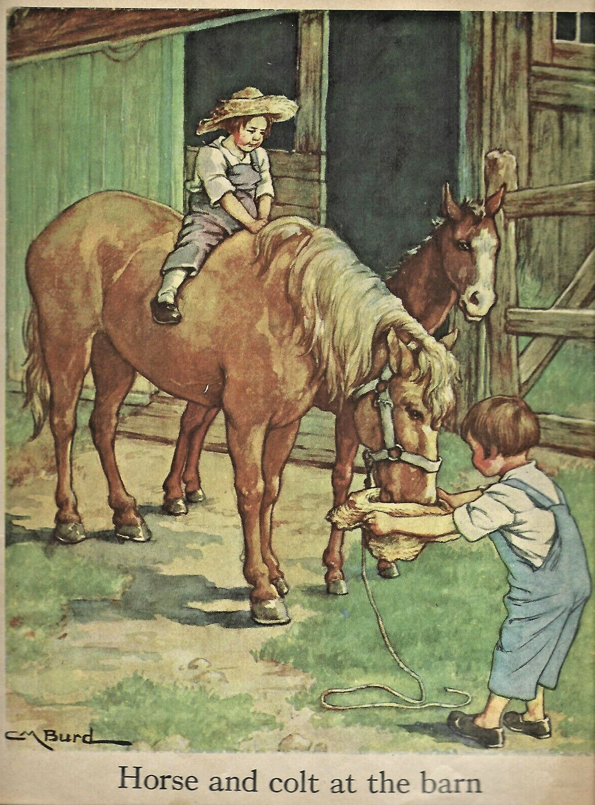 A Child's Garden of Verses Saalfied #935 Vintage Cover w 12 pages C.M. Burd B7