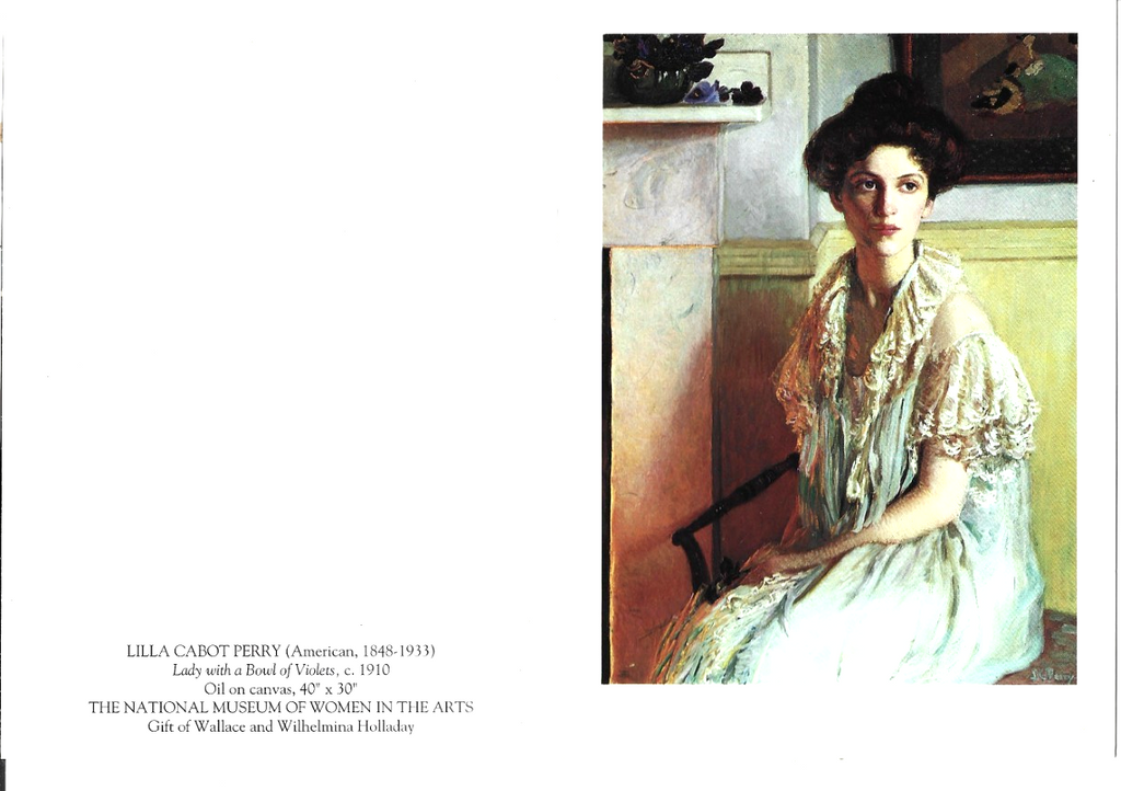 THE NATIONAL MUSEUM OF WOMEN IN THE ARTS POSTCARDS, FOLDED  B32