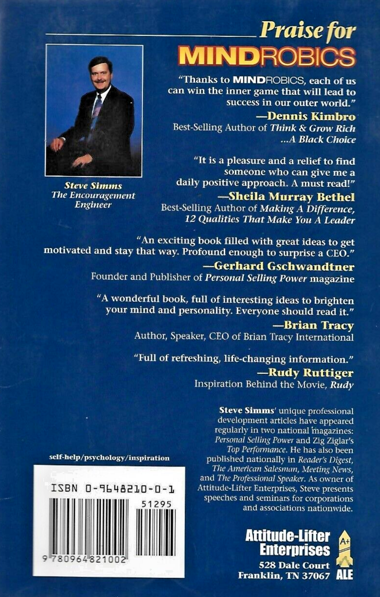 Mindrobics : How to Be Happy for the Rest of Your Life by Steve Simms   B-17