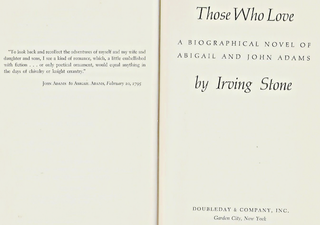 THOSE WHO LOVE by Irving Stone 1965 H/C "VERY GOOD "                        B-17