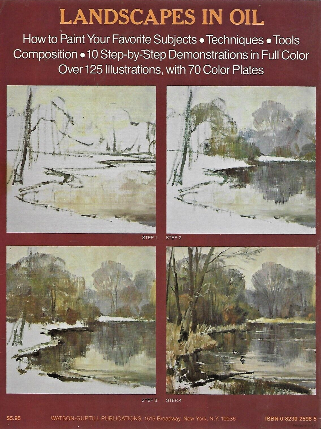 LANDSCAPES IN OIL 1979 1st Printing "LIKE NEW"                              B-17