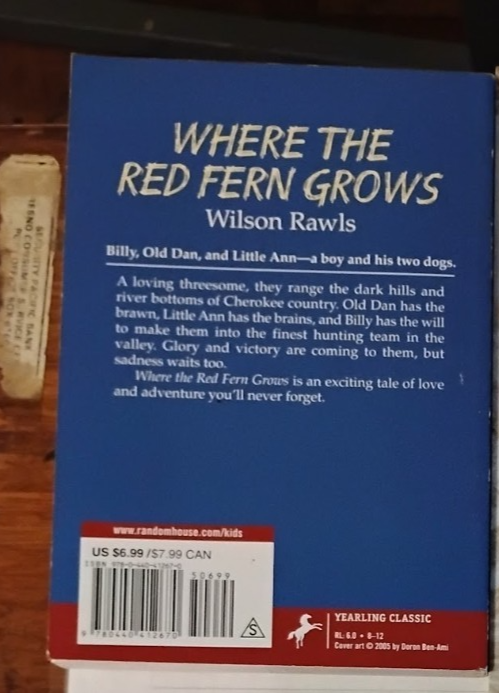 Where the Red Fern Grows by Wilson Rawls (1996, Mass Market)   b33