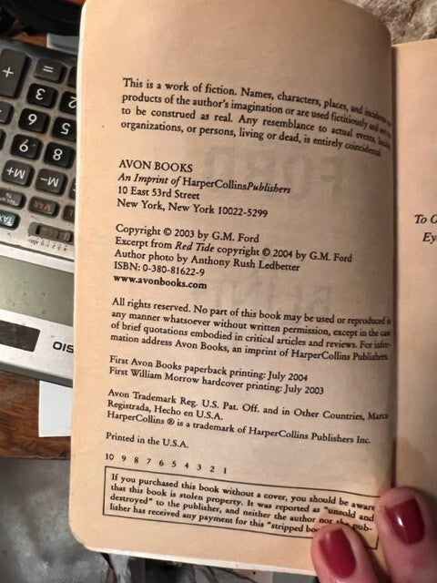 A Blind Eye: A Novel - Mass Market Paperback By Ford, GM - VERY GOOD         B-3