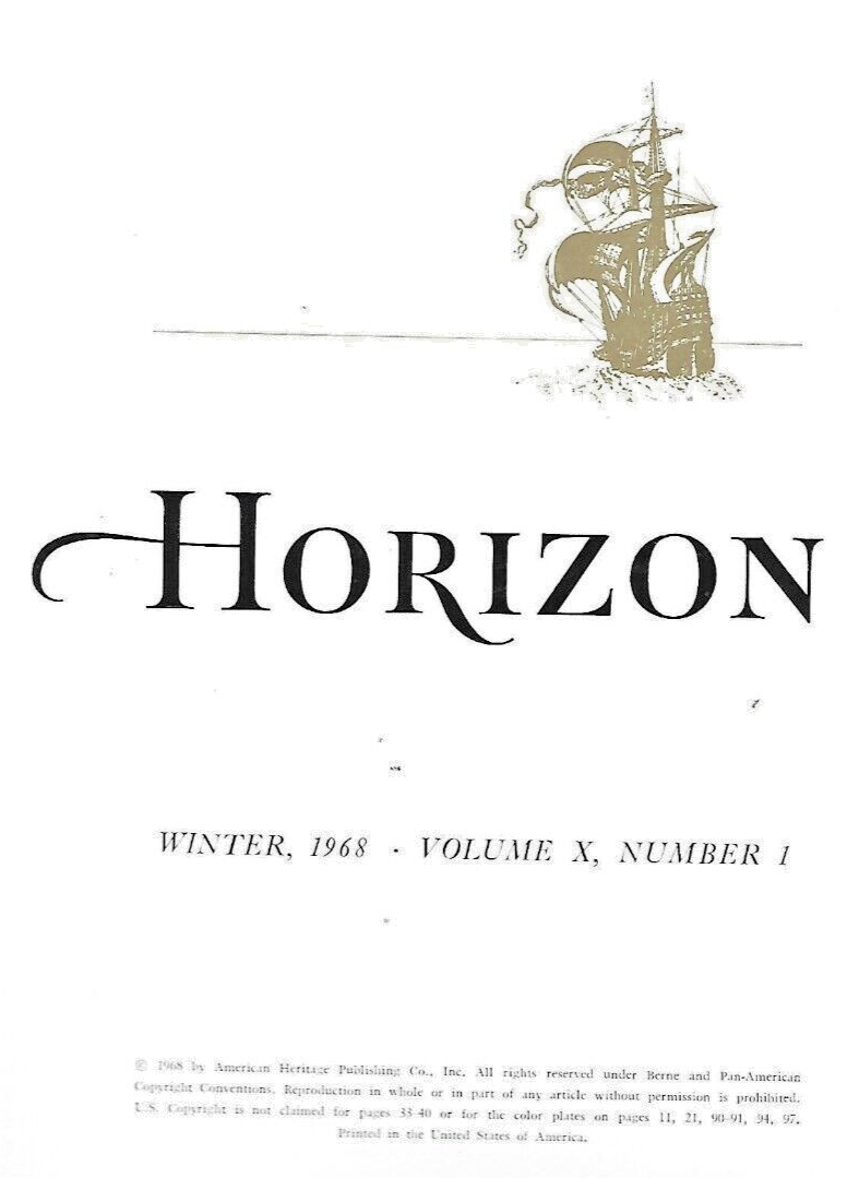 4 HORIZON MAGAZINES 1968 H/C (MAY-SEPT-AUTUMN-WINTER)                       B-13
