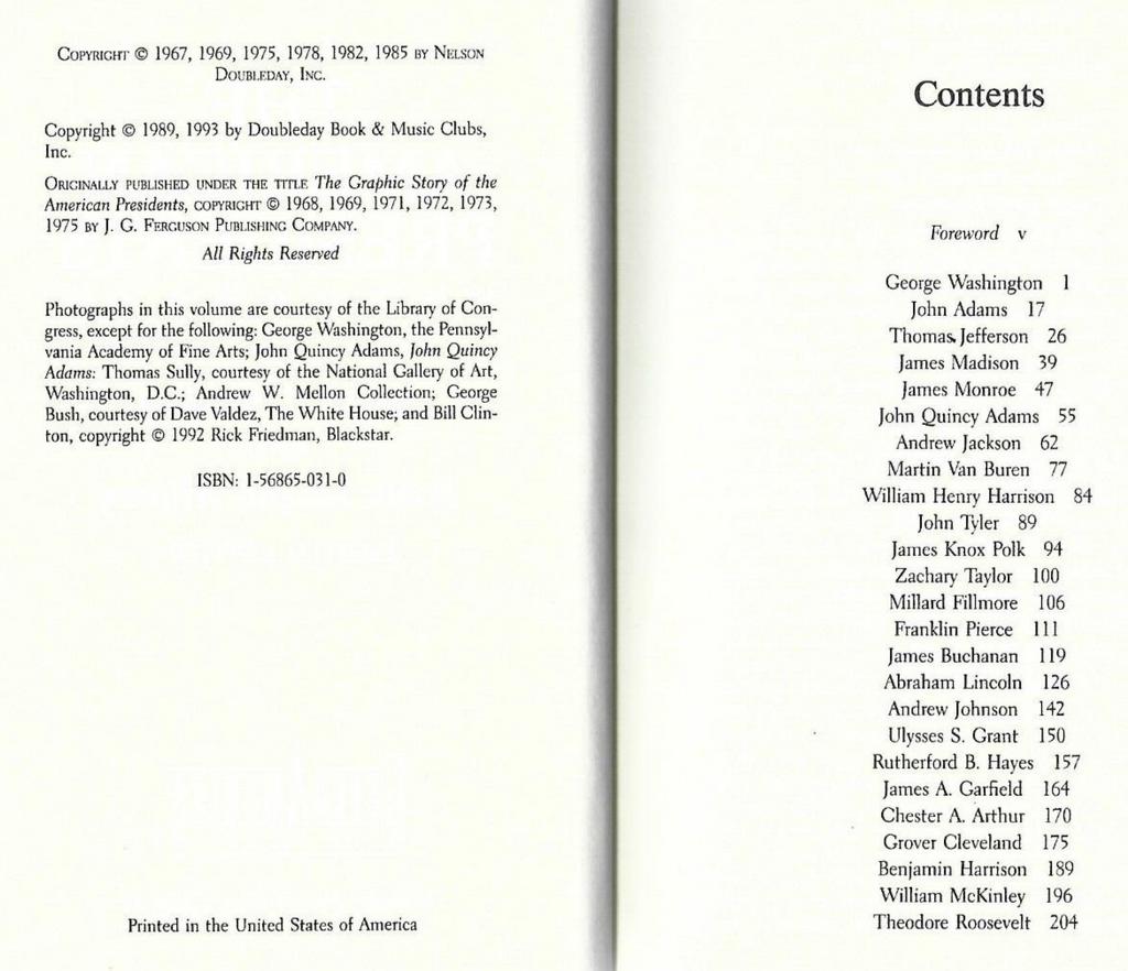 THE AMERICAN PRESIDENTS by David C Whitney 1989 H/C                          B-7