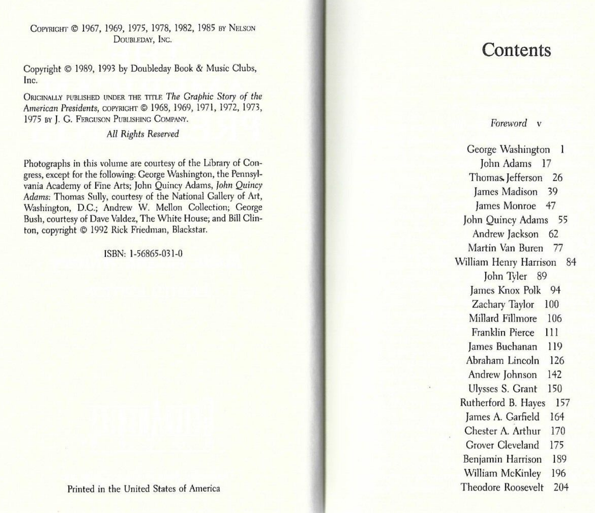 THE AMERICAN PRESIDENTS by David C Whitney 1989 H/C                          B-7