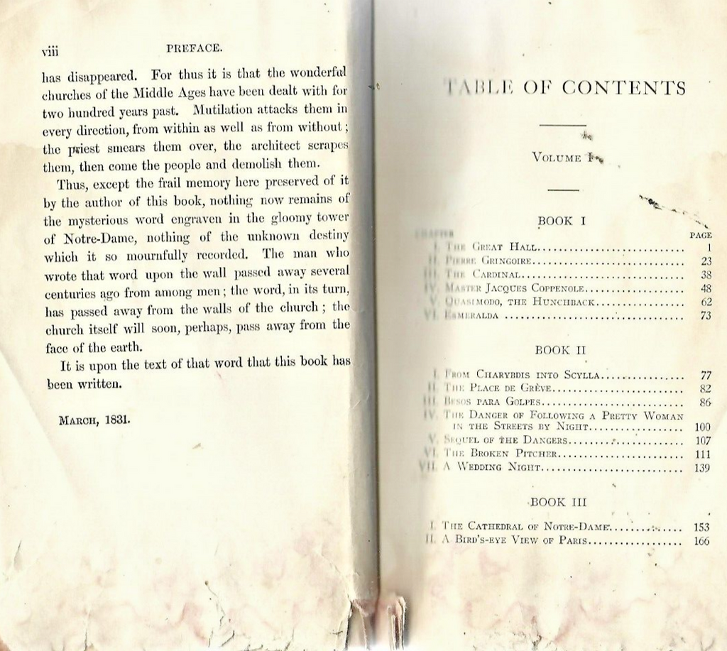Hunchback of Notre Dame by Victor Hugo 1888 H/C                     BOX # 5