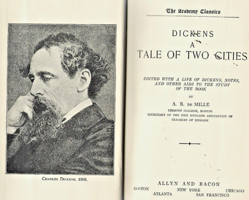 A TALE OF TWO CITIES BY CHARLES DICKENS  1922 HC           B-4