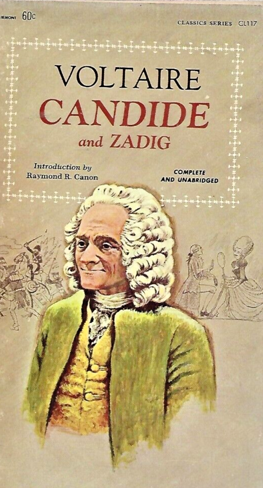 Candide and Zadig 1966 Airmont Classic by Voltaire "Good"                   B-26