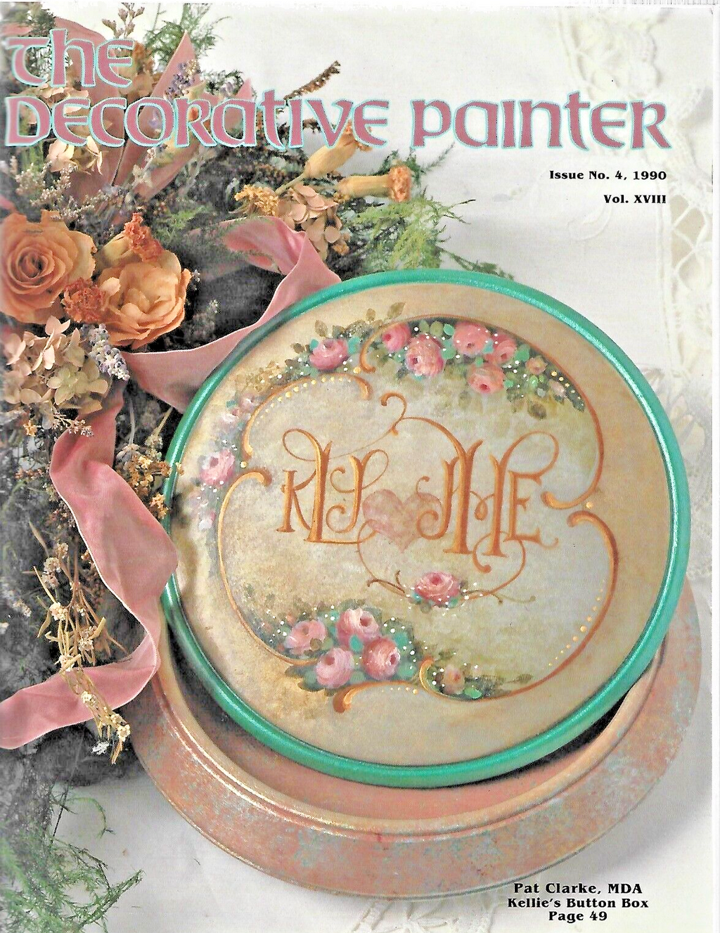 3-THE DECORATIVE PAINTER Magazines 1989/1990"Very Good"                     B-18