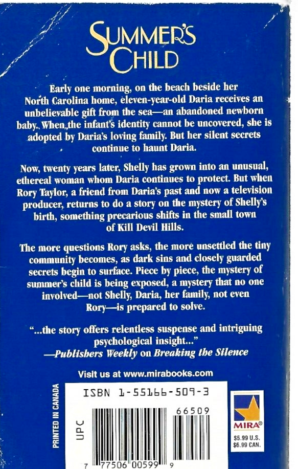 Summer's Child by Diane Chamberlain (1999, Mass Market)                      B-2
