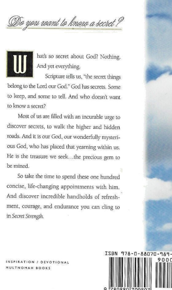 Secret Strength 1994 PB by Joni Earckson Tada "VG"                          B-29