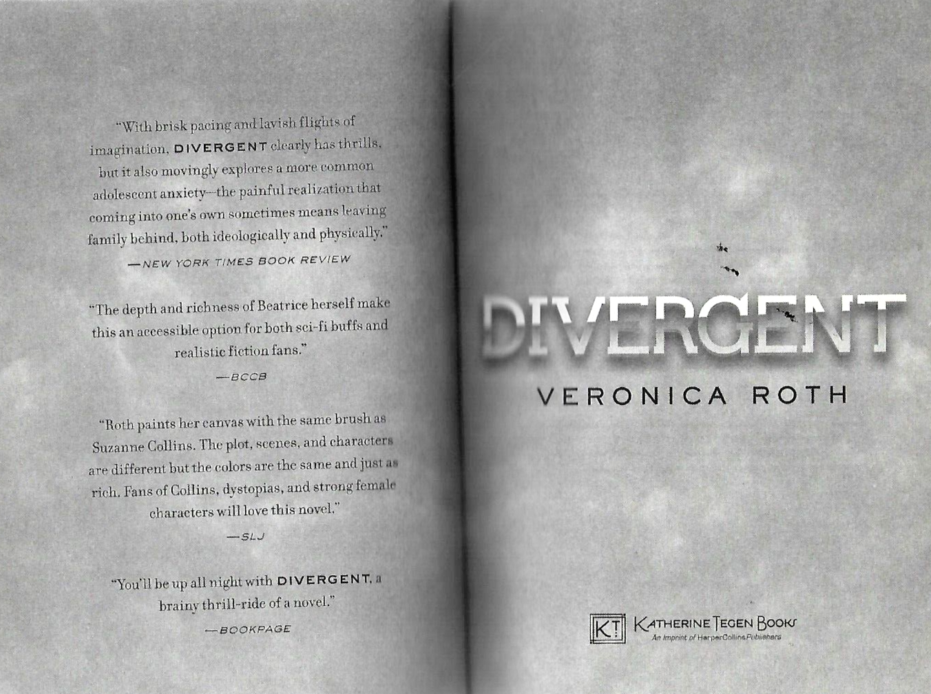 Divergent Ser.: Divergent by Veronica Roth (2012, Trade Paperback)           B-3