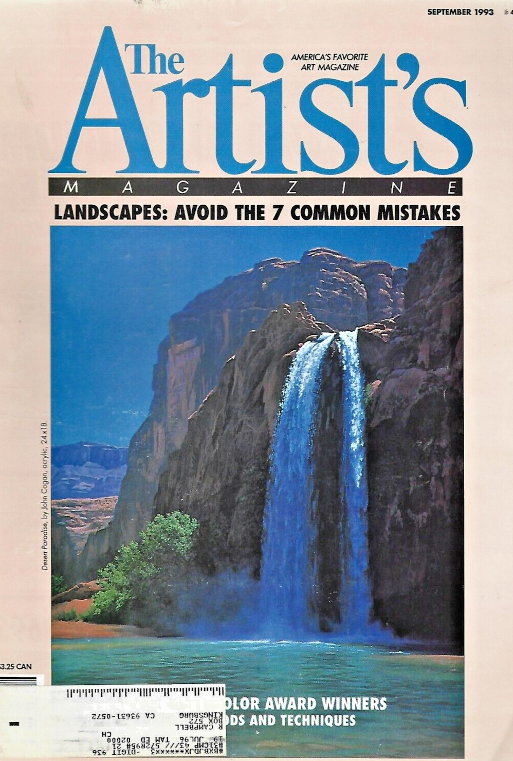 THE ARTIST'S MAGAZINE (11 Paperbacks 1993 Jan thru Nov)                     B-13