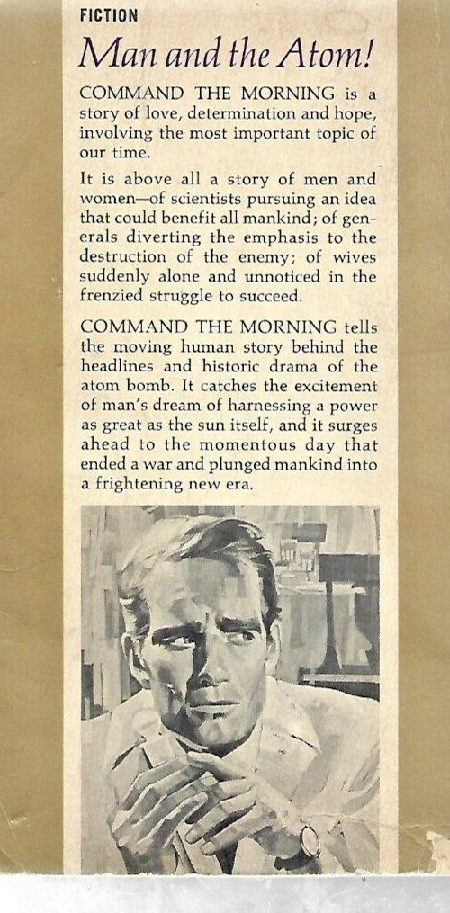 Command the Morning by Pearl S. Buck PB 1st Cardinal (1960)    B-29