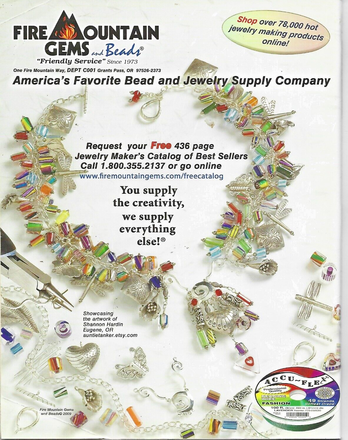 BEAD  STYLE  MAGAZINE  September 2009 Cathryn Jakicic Editor  "Very Good"   B-18