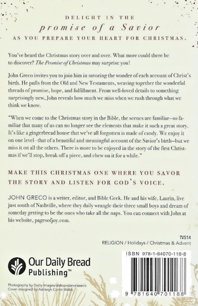 The Promise of Christmas 2021 PB by John Greco "Good"                       B-28