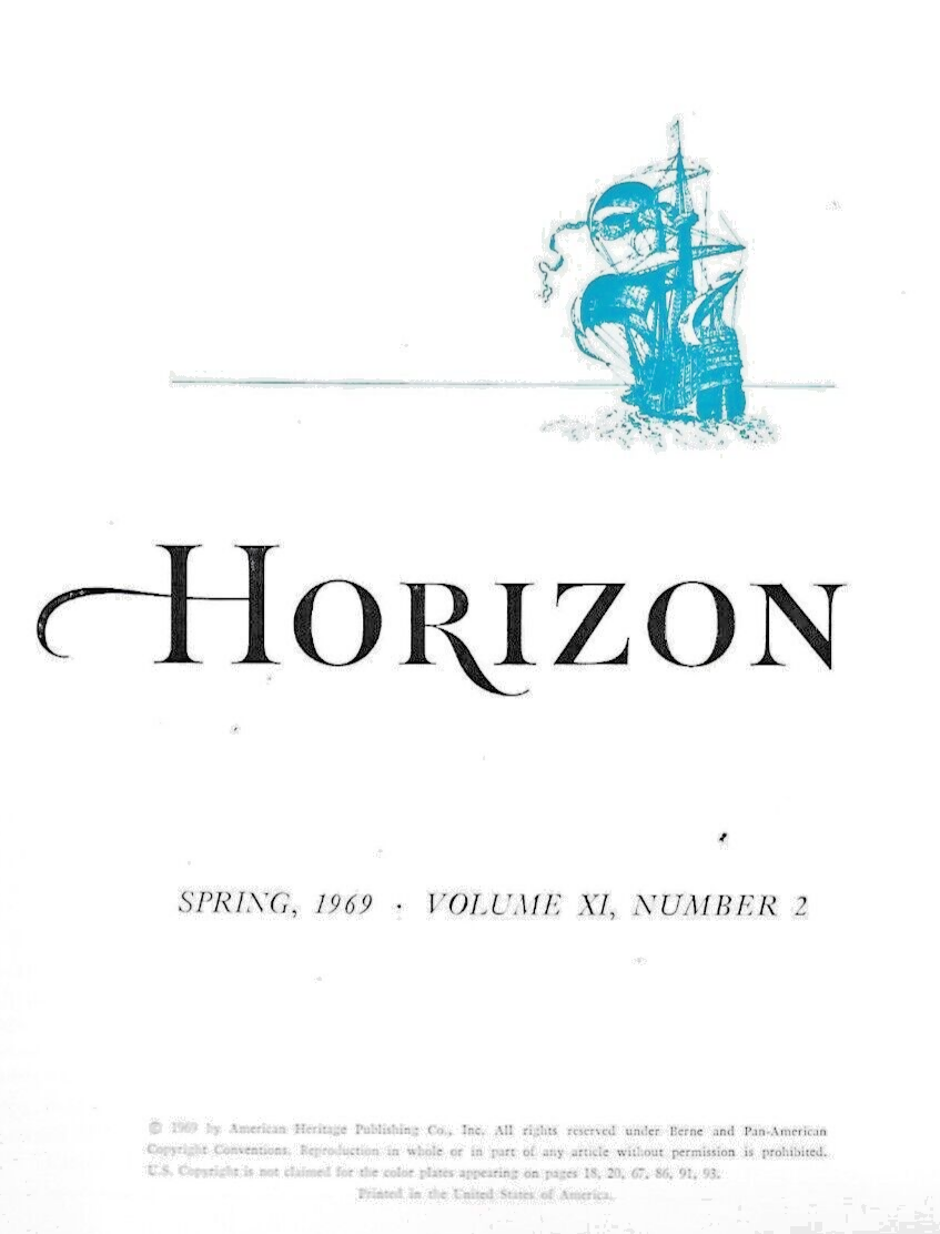 3-HORIZON MAGAZINES H/C Sprin/Summer?Autumn  1969   VG to Like New