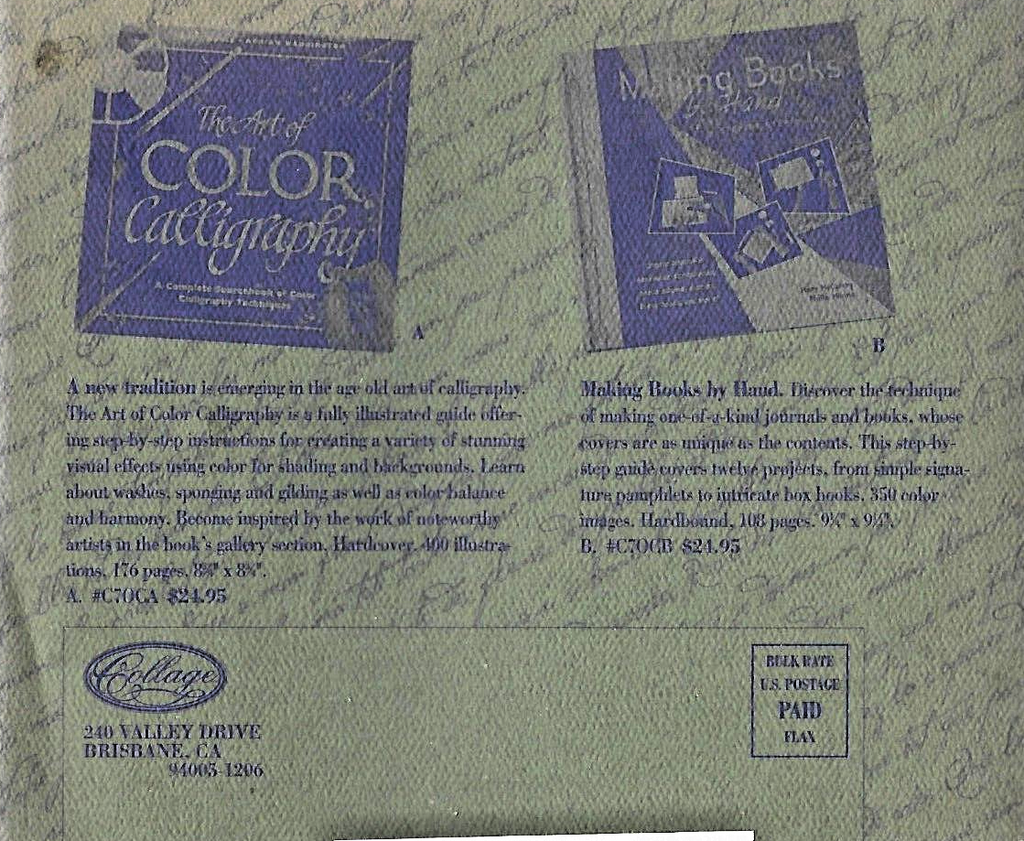 Collage Catalog Volume VII "Catalog for Writing & Art Supplies"             B-19