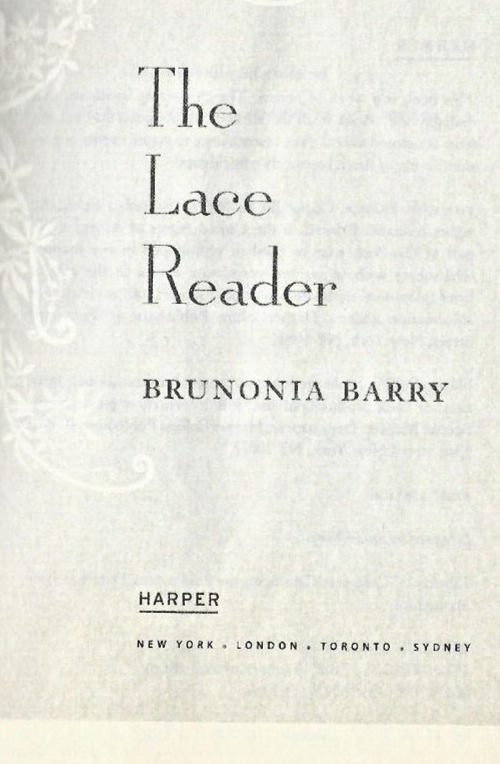 The Lace Reader 2006 1st Edition PB by Brunonia Barry "VG"                  B-28