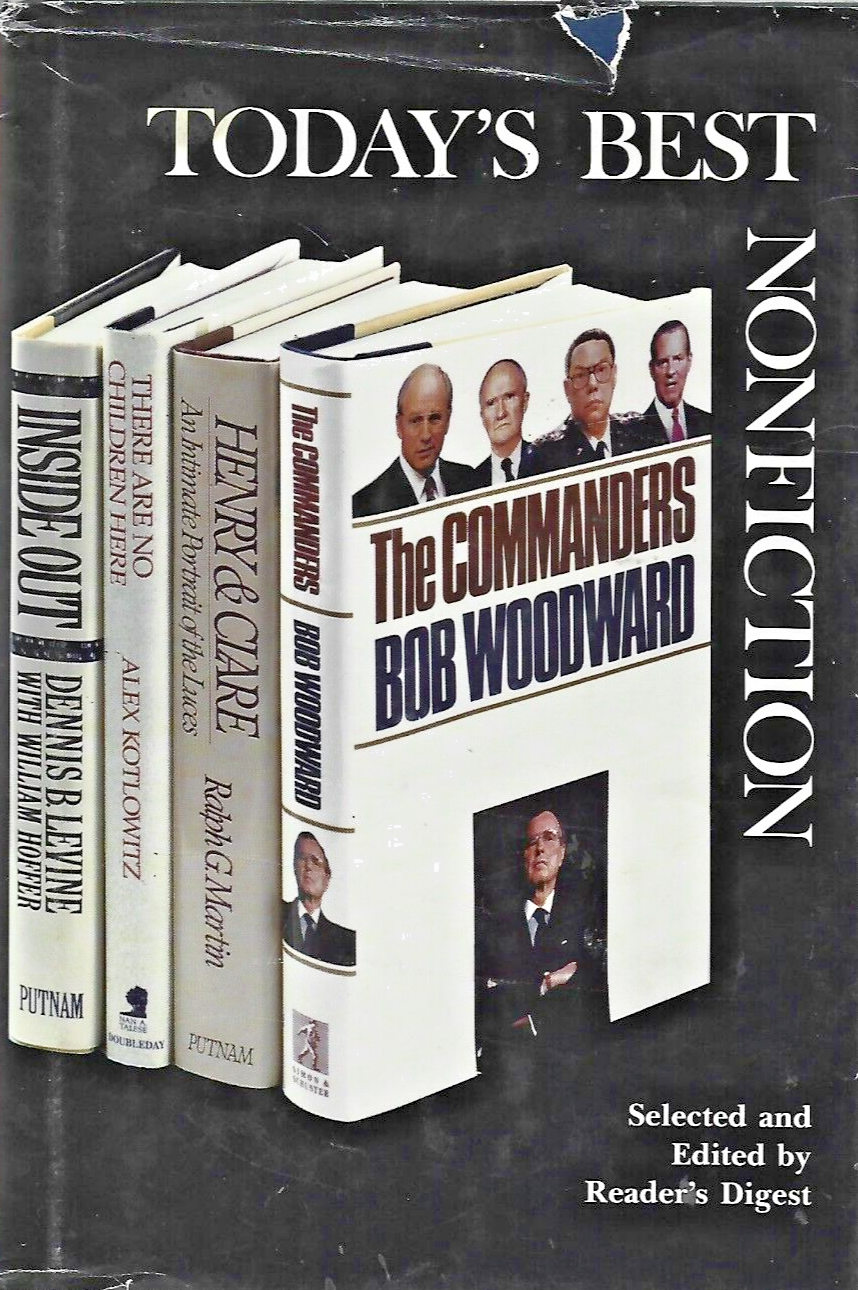 TODAYS BEST NONFICTION by Bob Woodward 1991 H/C                             B-11