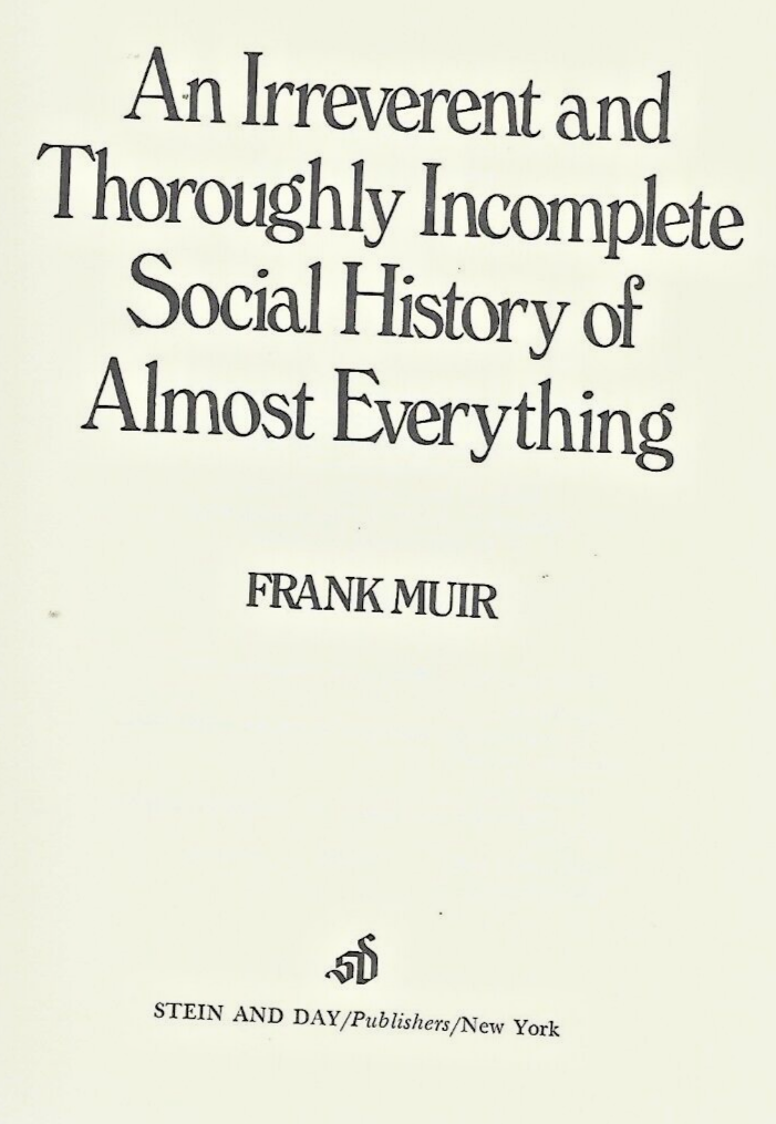 An IrreverentThoroughly Incomplete Social Historyof Almost Everything 1976  B-24