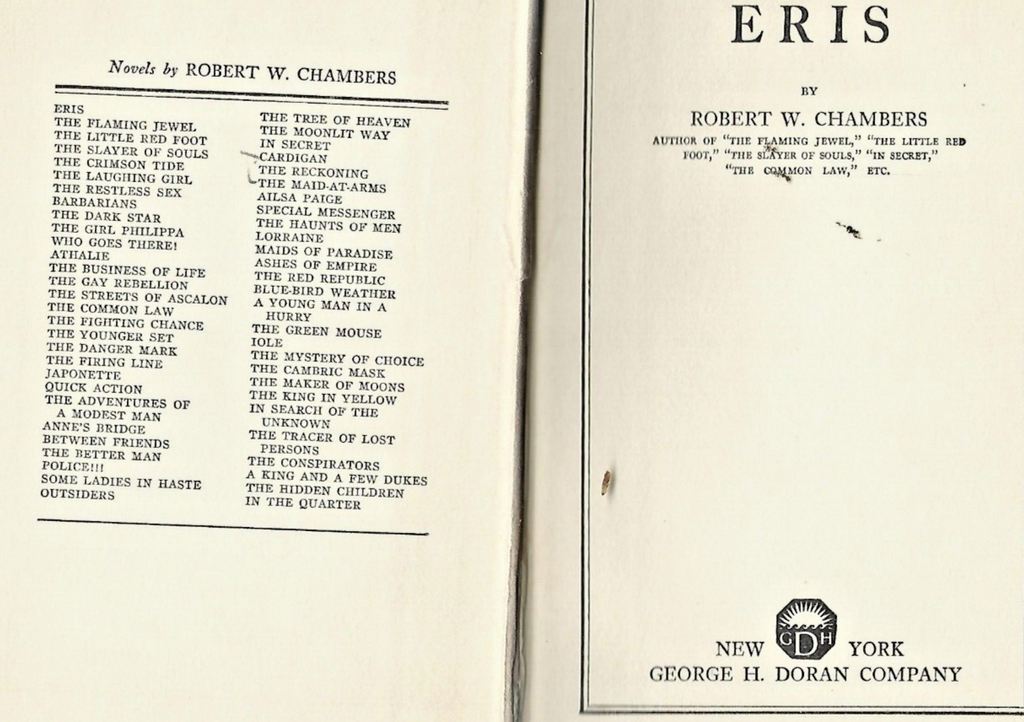 ERIS    by       ROBRERT W CHAMBERS      B-8