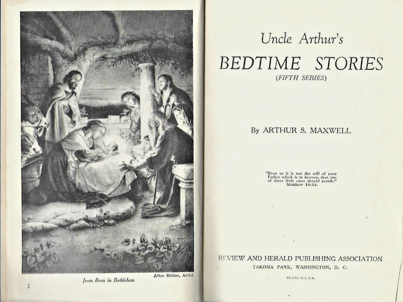 UNCLE ARTHURS BEDTIME STORIES 5TH SEREIS BY HEARLD PUBLISHING 1930           B-9