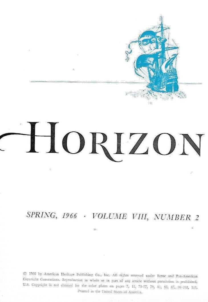 HORIZON MAGAZINE -SPRING 1965--WINTER 1965 -- SPRING 1966 and SUMMER 1966   B-13