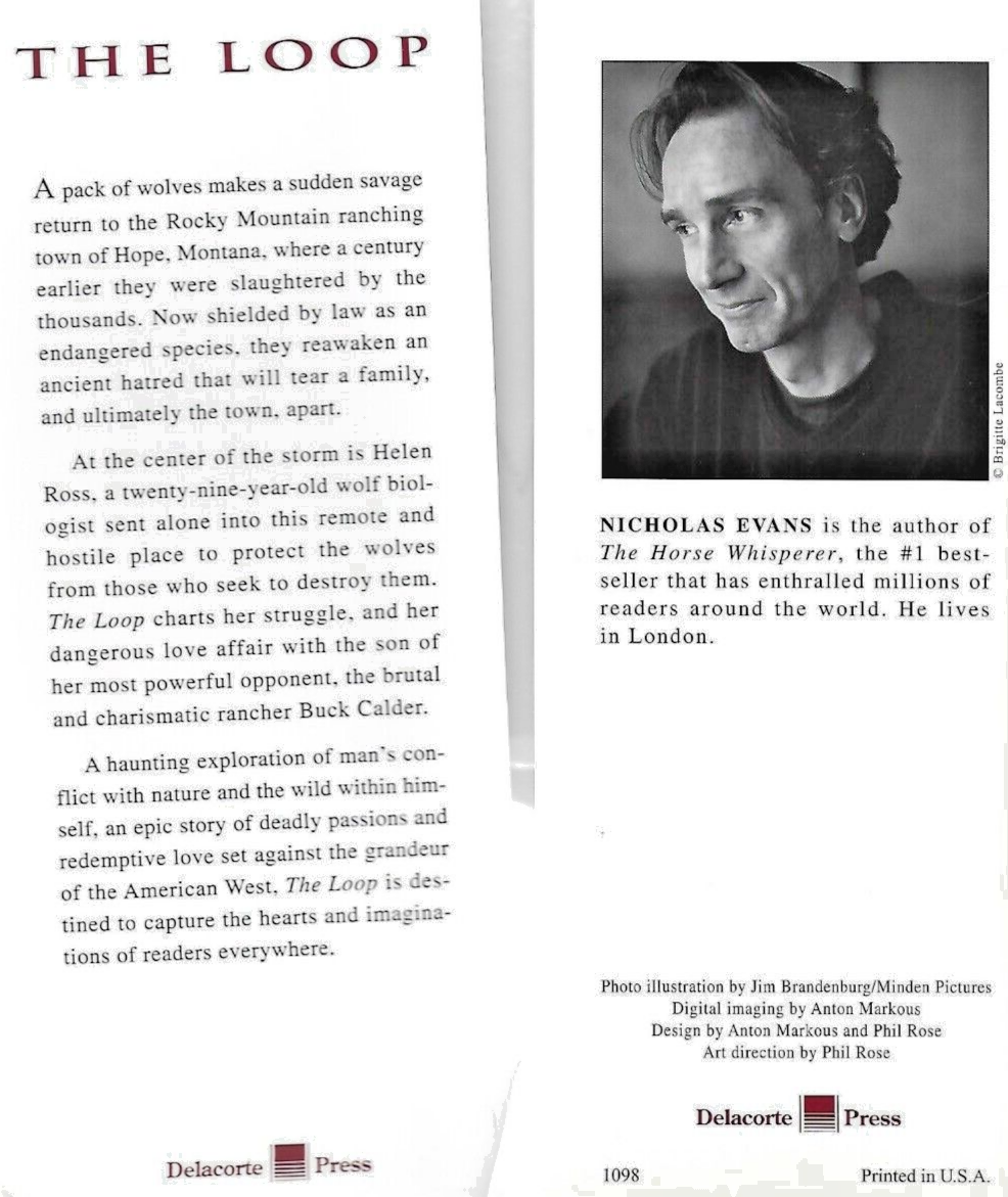 The Loop 1998 HC by Nicholas Evans "VG"                                    B-28